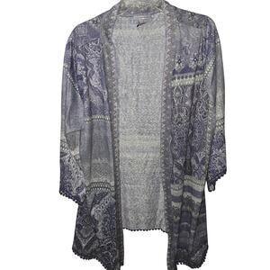 Catherines Cardigan Sweater Purple Womens 1X NEW